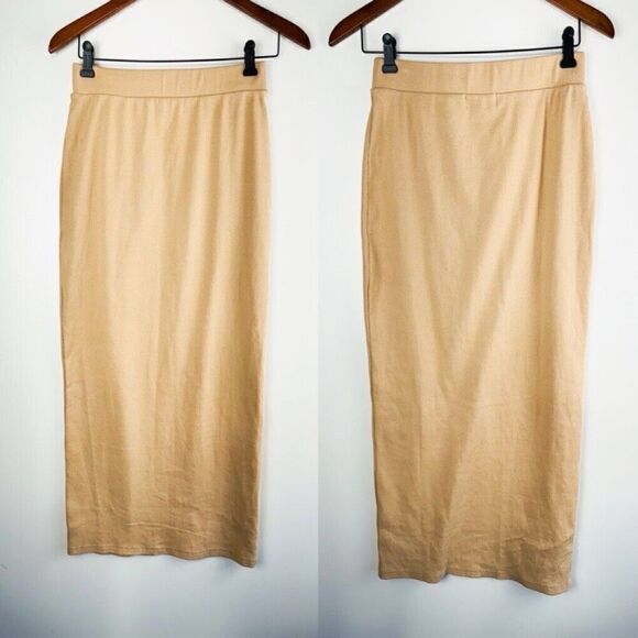 Veiled Collection Women’s Size Medium M Ribbed Fitted Skirt Maxi - Picture 1 of 7